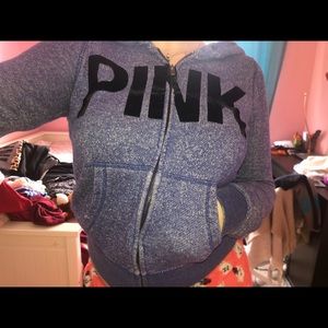 Pink Zip up hoodie